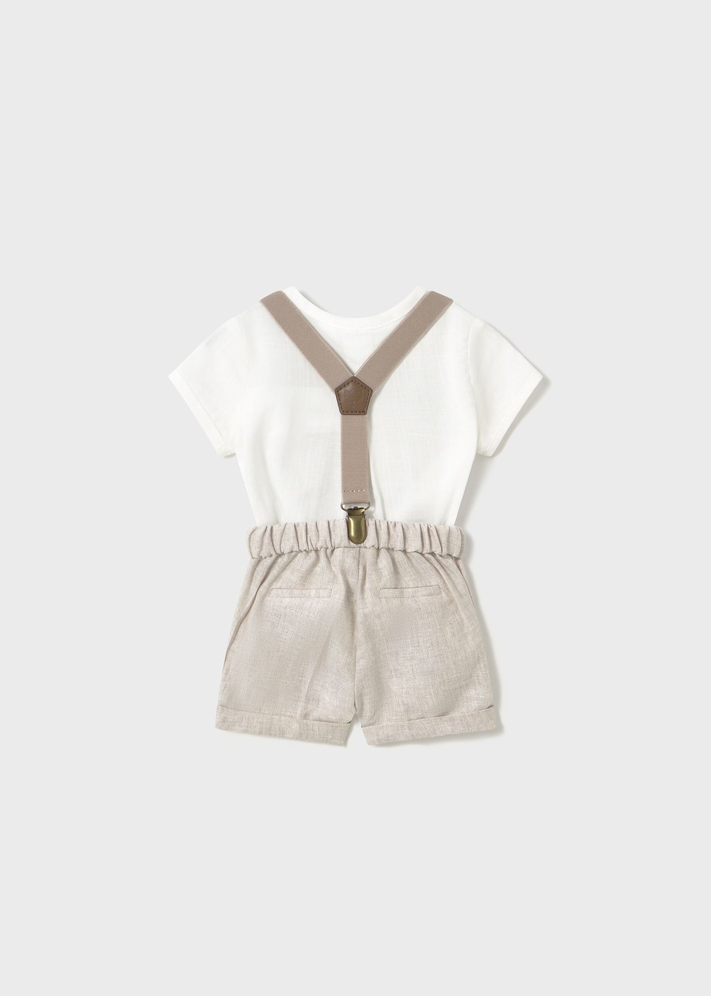 Mayoral Conjunto Pantalón Corto Plano Para Bebé Niño - Aqua