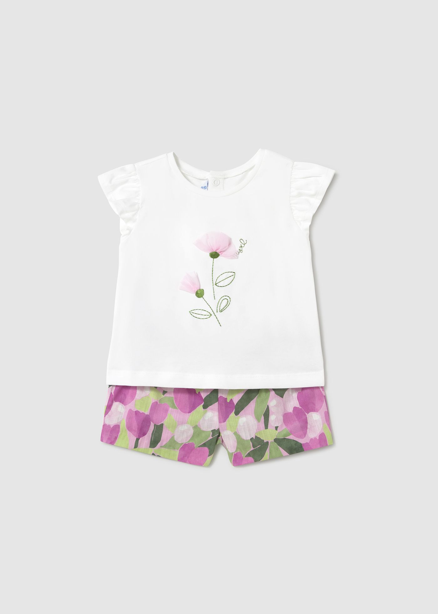 Conj. bermuda estampada