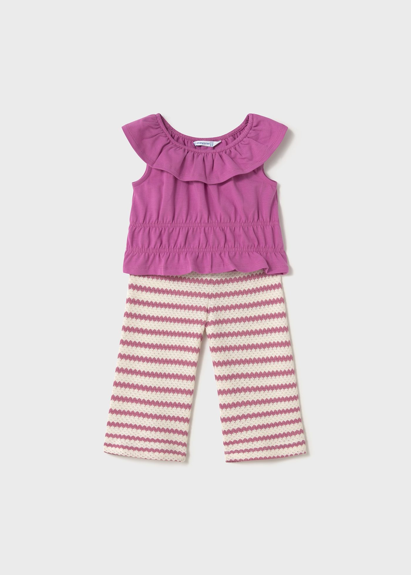 Conj. pantalon largo crochet