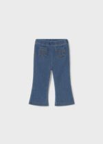 Leggings flared knitted denim