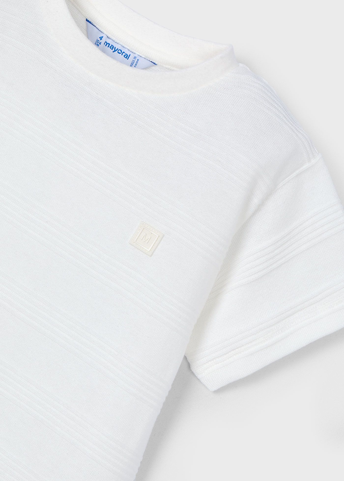 Camiseta m/c punto estructura