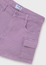 Pantalon corto sarga cargo