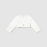 Rebeca corta tricot basica