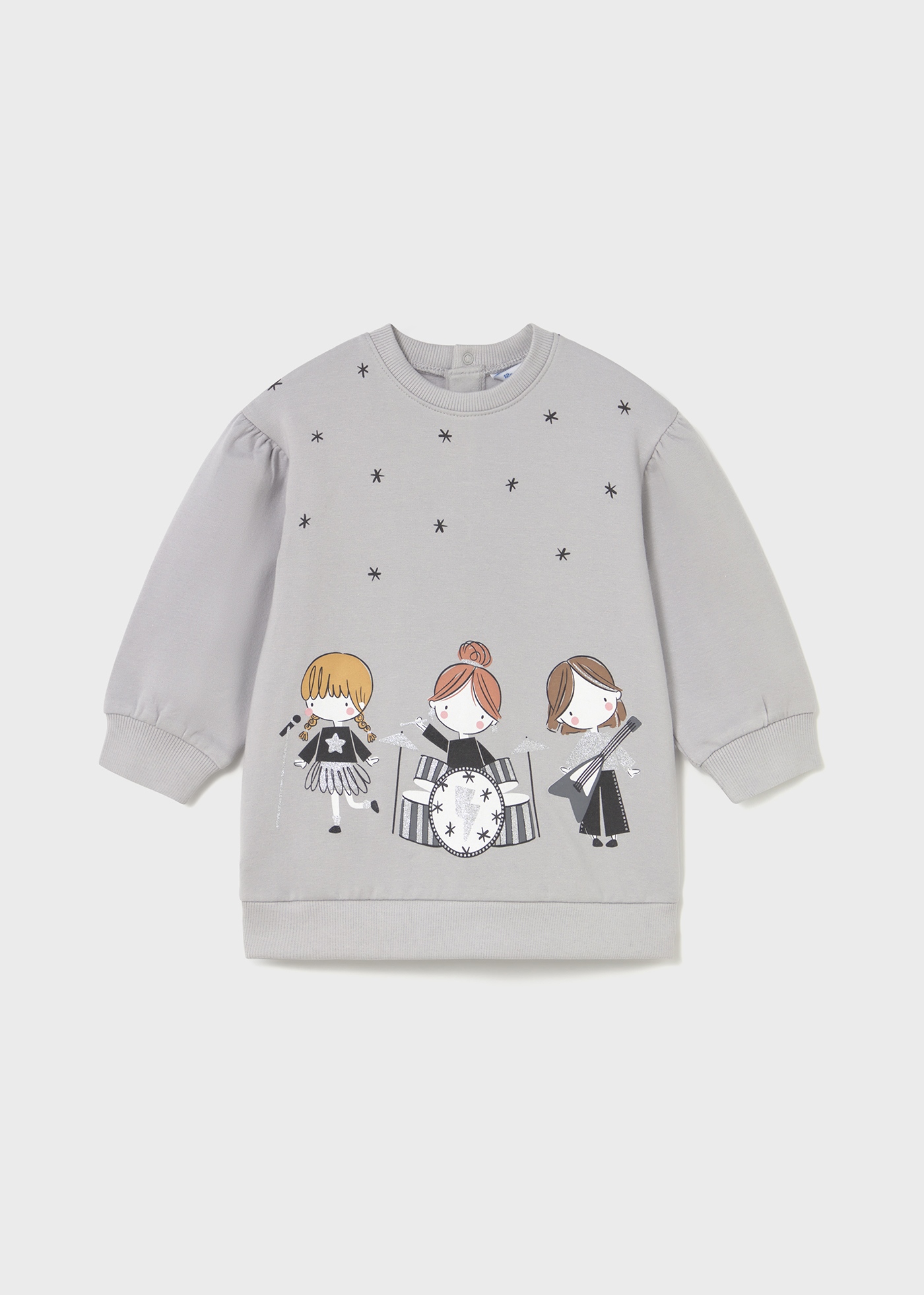 Vestido felpa grafica