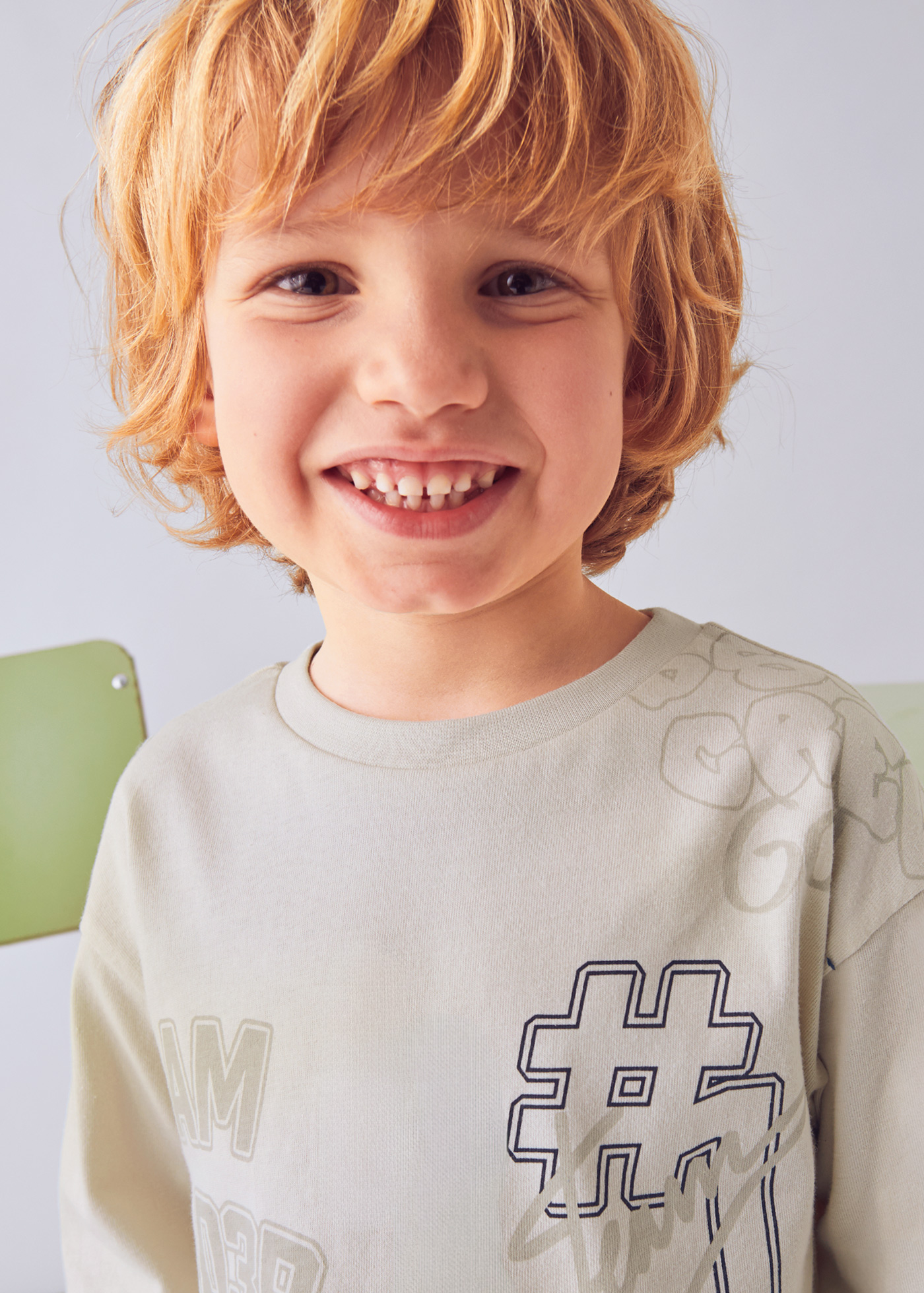 Camiseta m/l varsity