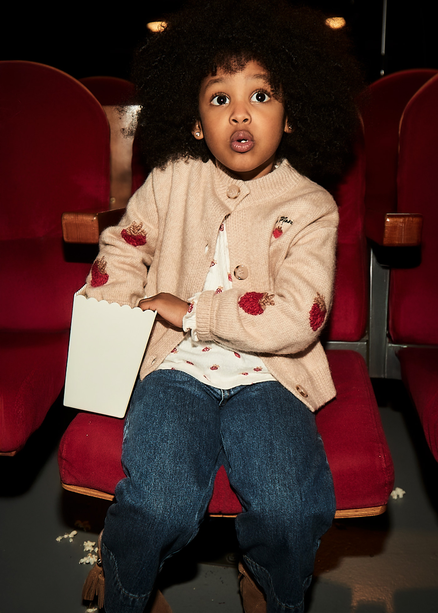 Pantalon tejano wide leg