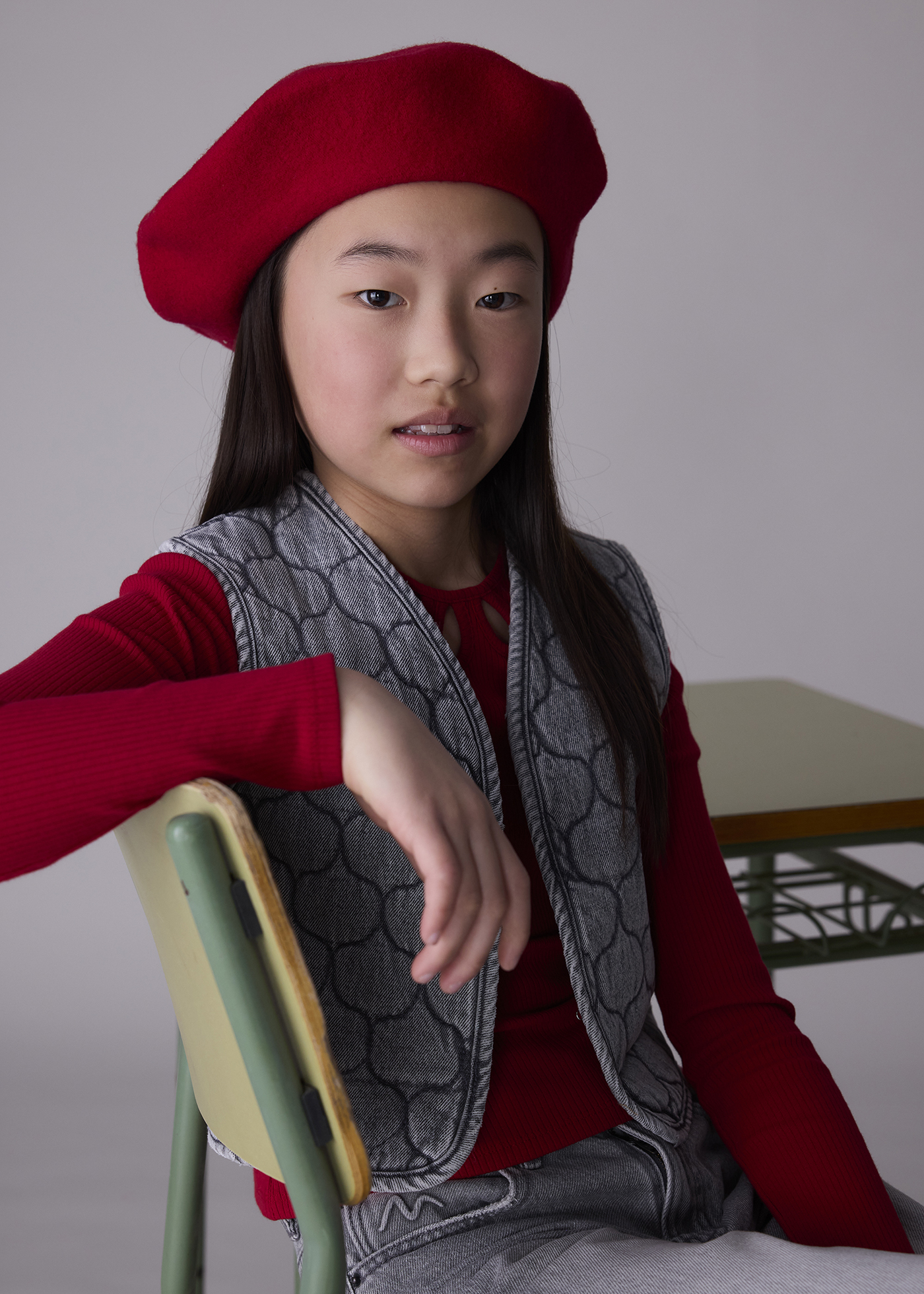 Chaleco denim acolchado