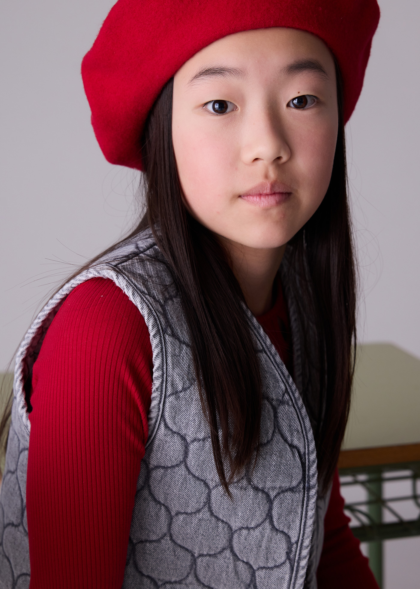 Chaleco denim acolchado