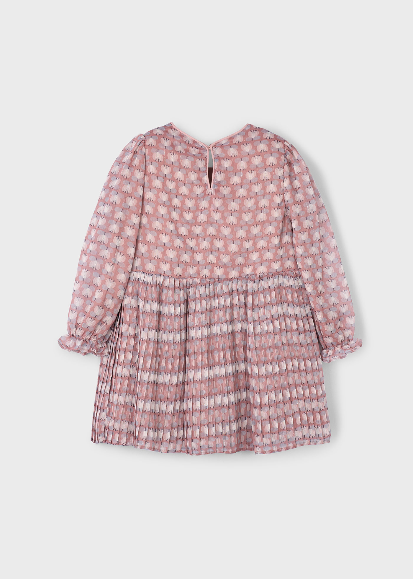 Vestido plisado estampado