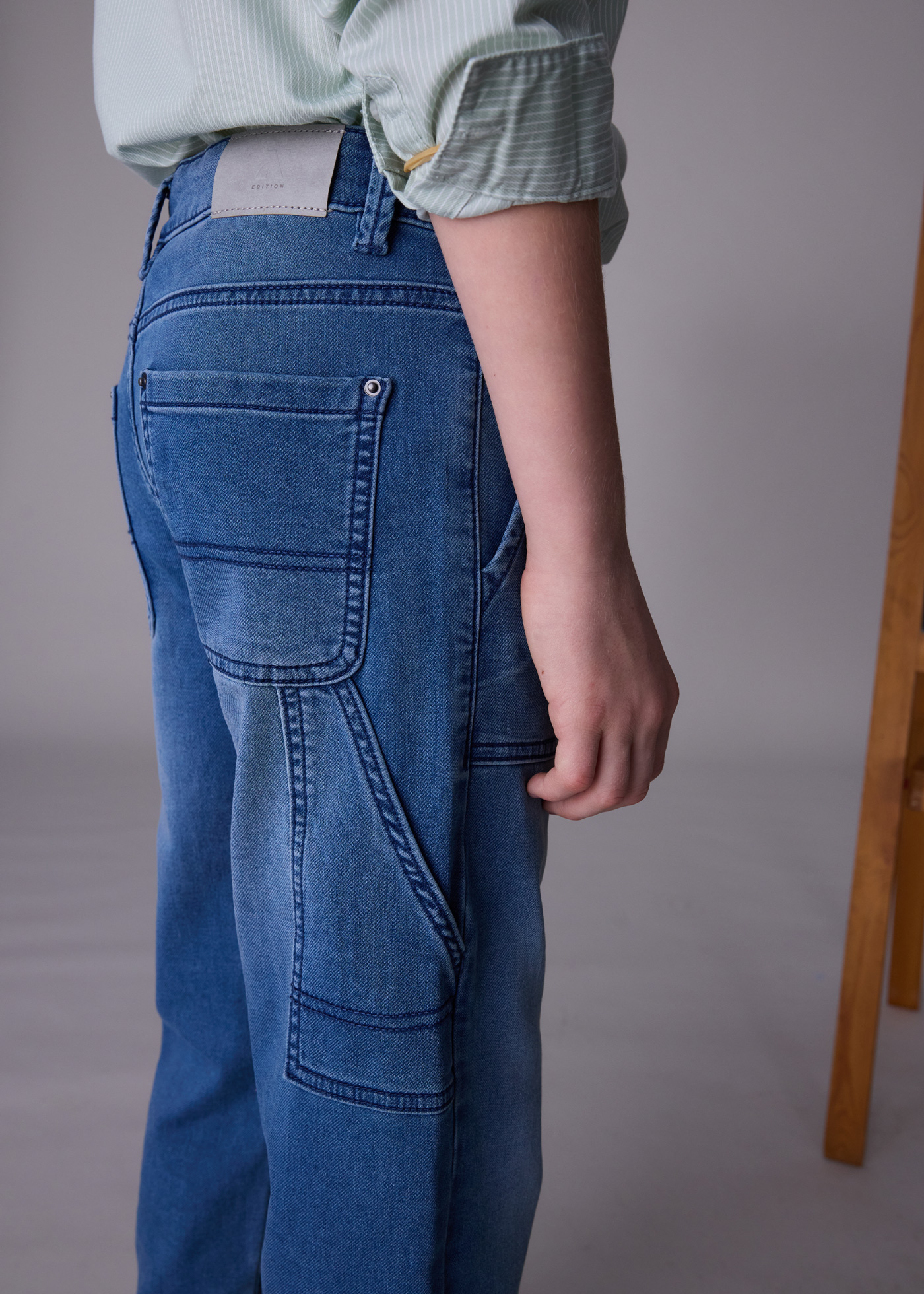 Pantalon soft denim worker