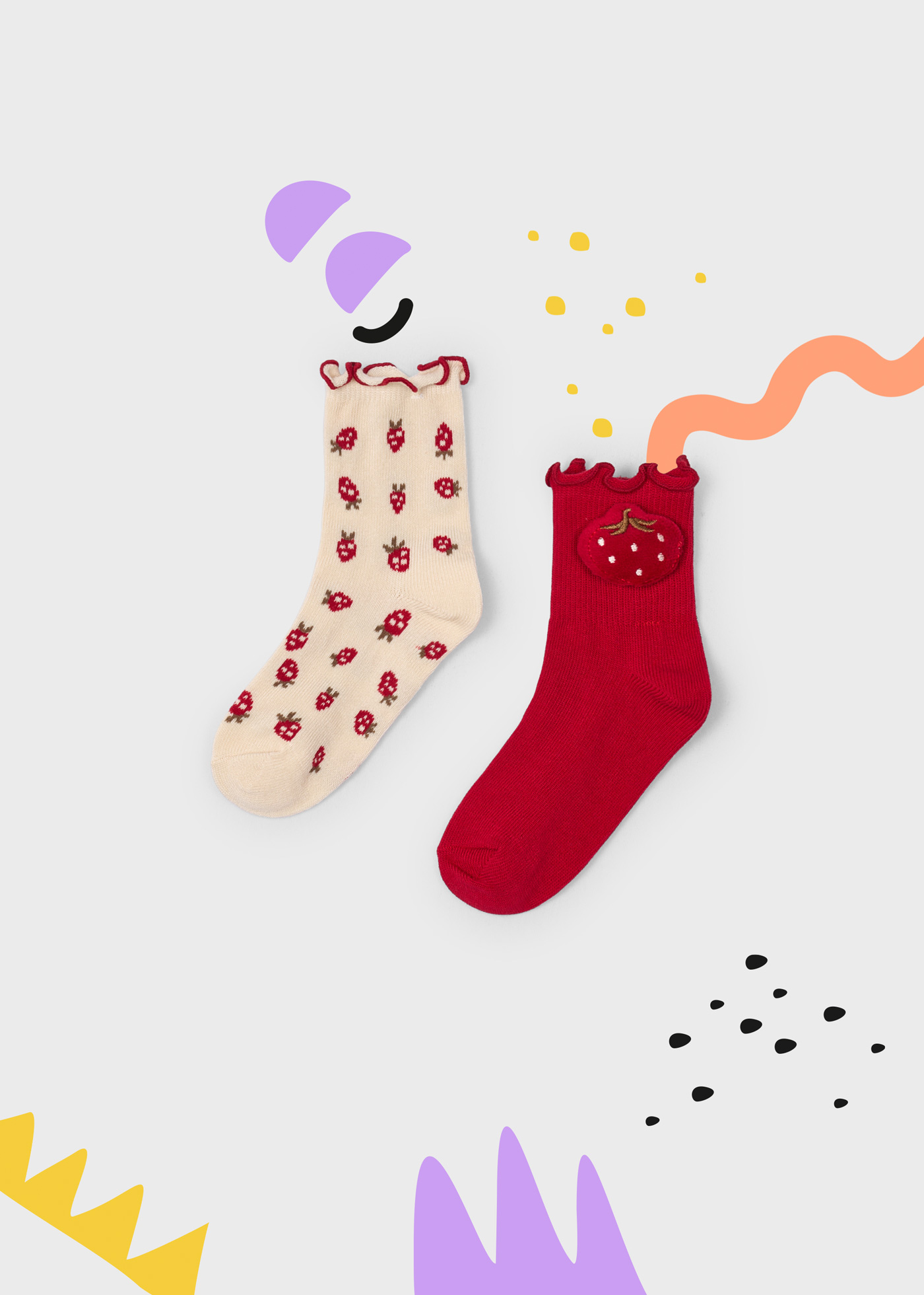 Set 2 calcetines jacquard