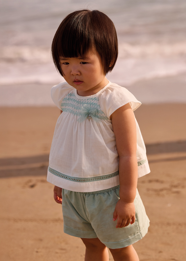 Conj. pantalon corto chaleco