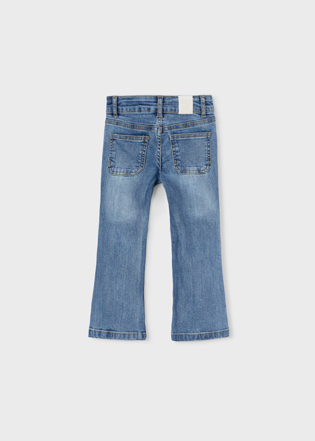 Pantalon denim flare low waist