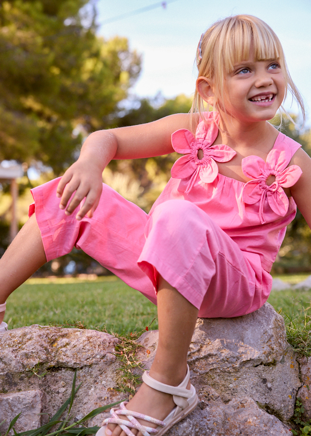 Conj. pantalon largo aplique