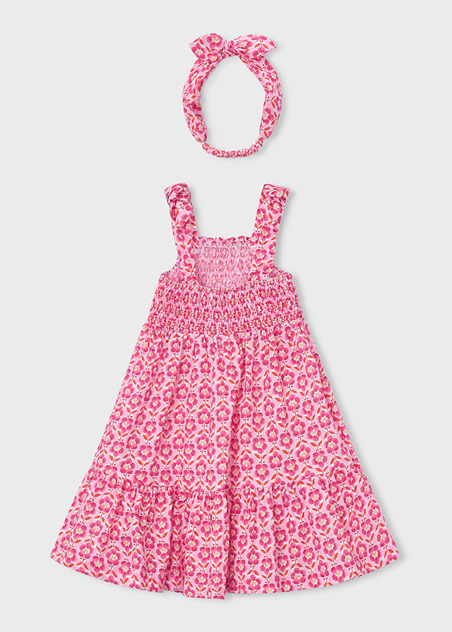 Vestido estampado banda