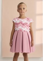 Vestido gasa flores 3d - Imagen 3