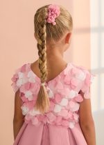 Vestido gasa flores 3d - Imagen 2