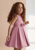 Vestido crepe detalle flores - Imagen 2