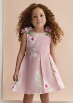 Vestido lino estampado - Imagen 3