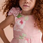 Vestido lino estampado