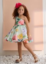 Vestido monofilamento estampa. - Imagen 3