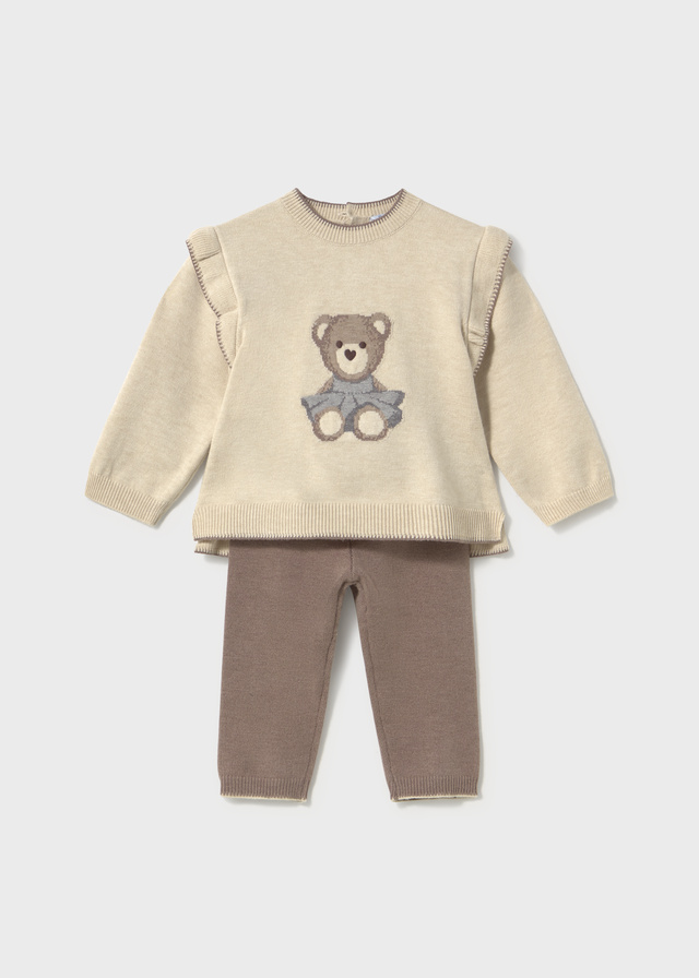 Conj. pantalon tricot