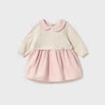 Vestido tricot combinado