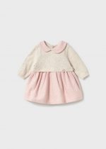 Vestido tricot combinado
