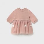 Vestido combinado tul