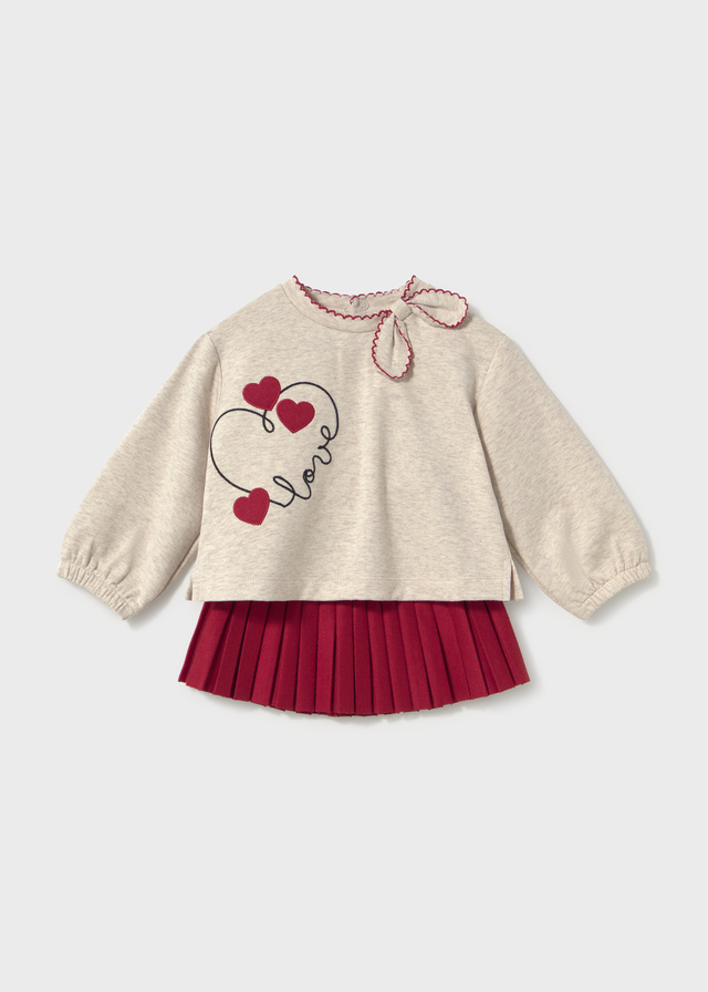 Conj. falda con pullover