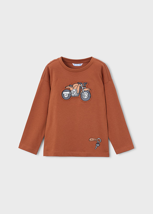 Camiseta m/l embossed