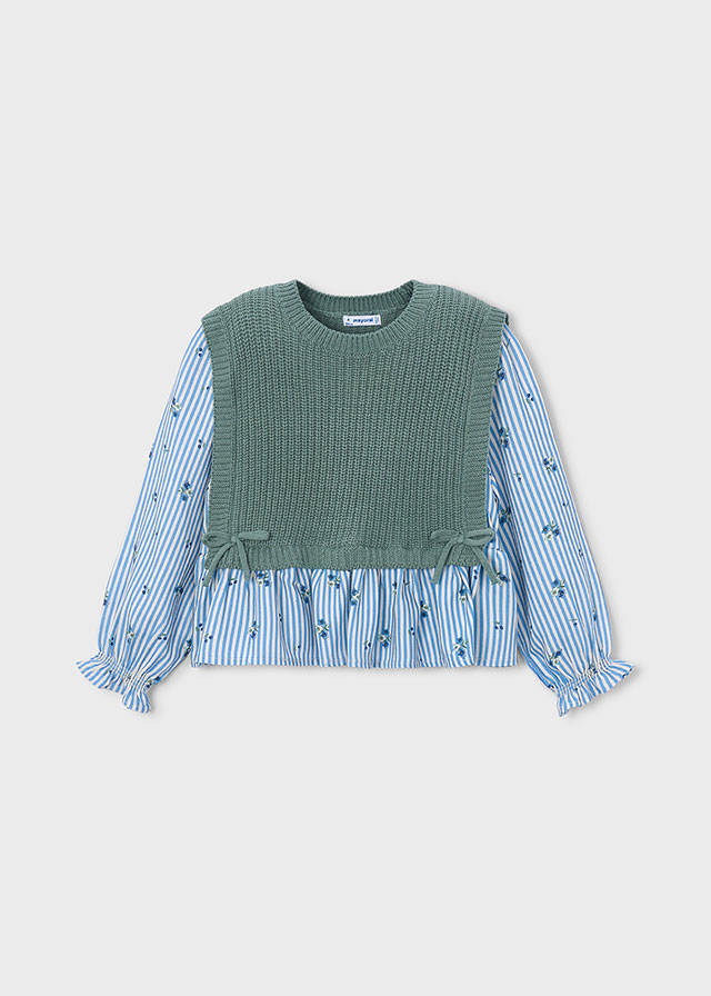 Top chaleco combinado
